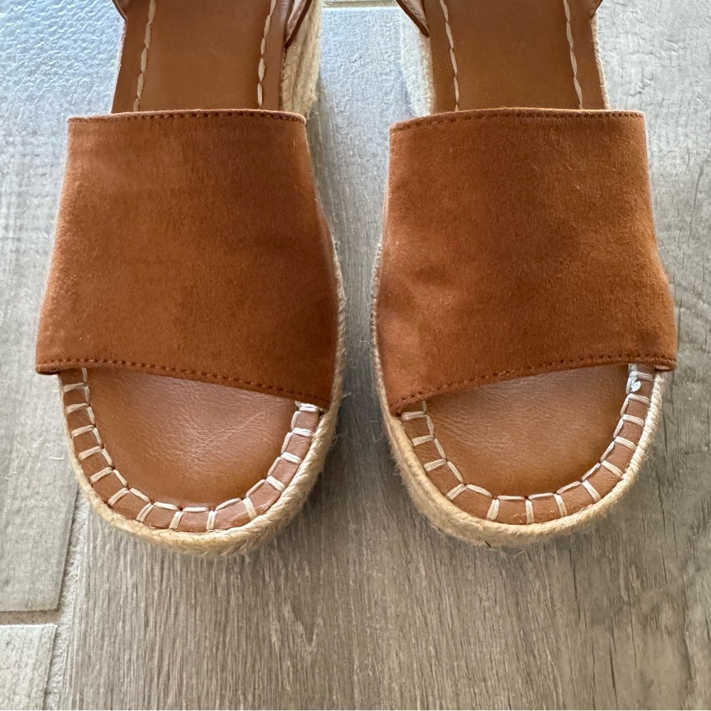 Universal Thread Brown Wedge Sandals with Ankle Strap - Picture 5 of 10